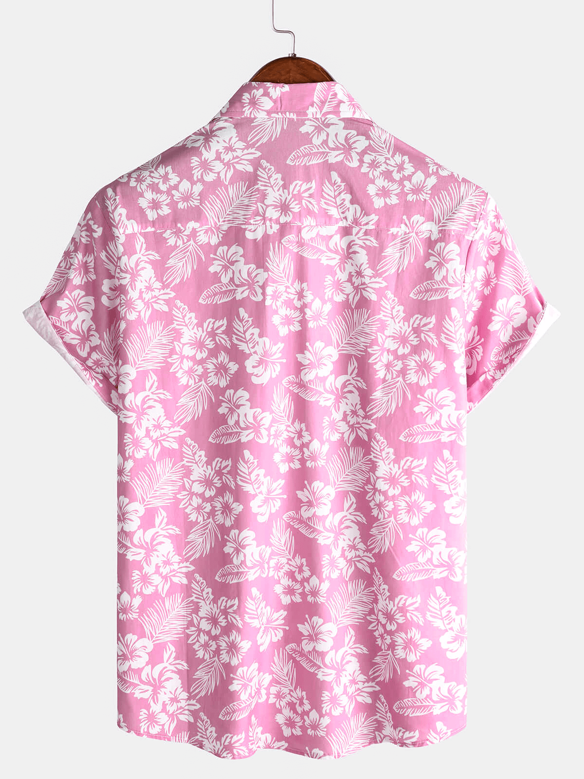 Maas & Mode® | Hawaïblouse met korte mouwen en bloemenpatroon