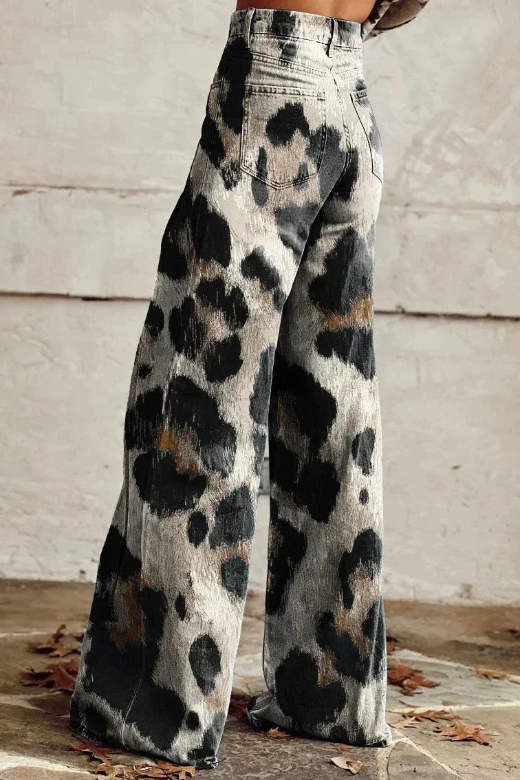 Maas & Mode® | Boho Vintage Broek met Chic Print