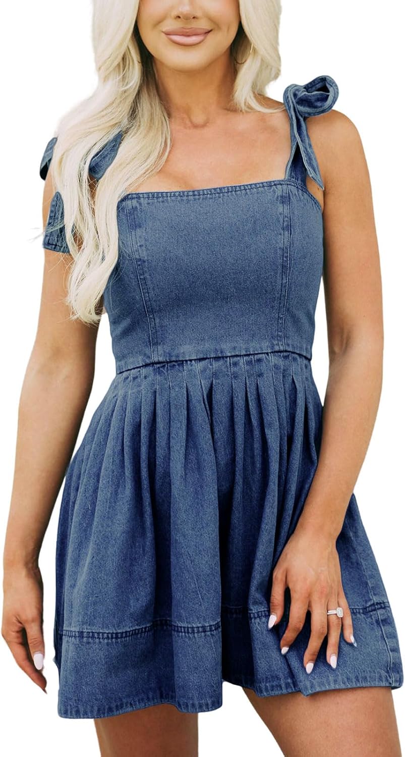 Maas & Mode® | luchtige Denim jurk