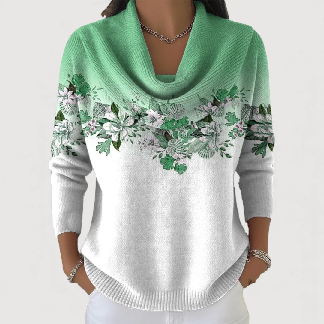 Maas & Mode® | Alora bloemen trui