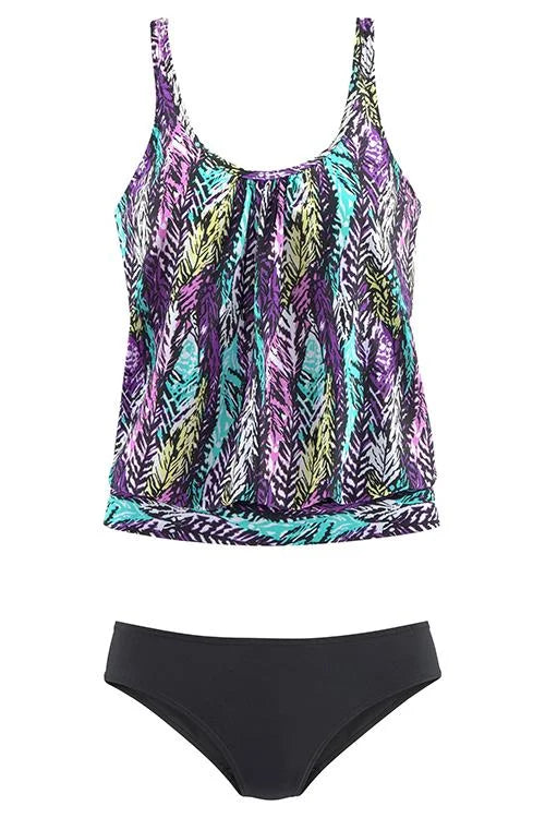 Penacho - Tankini Set met Verenpatroon dat de Buik Bedekt