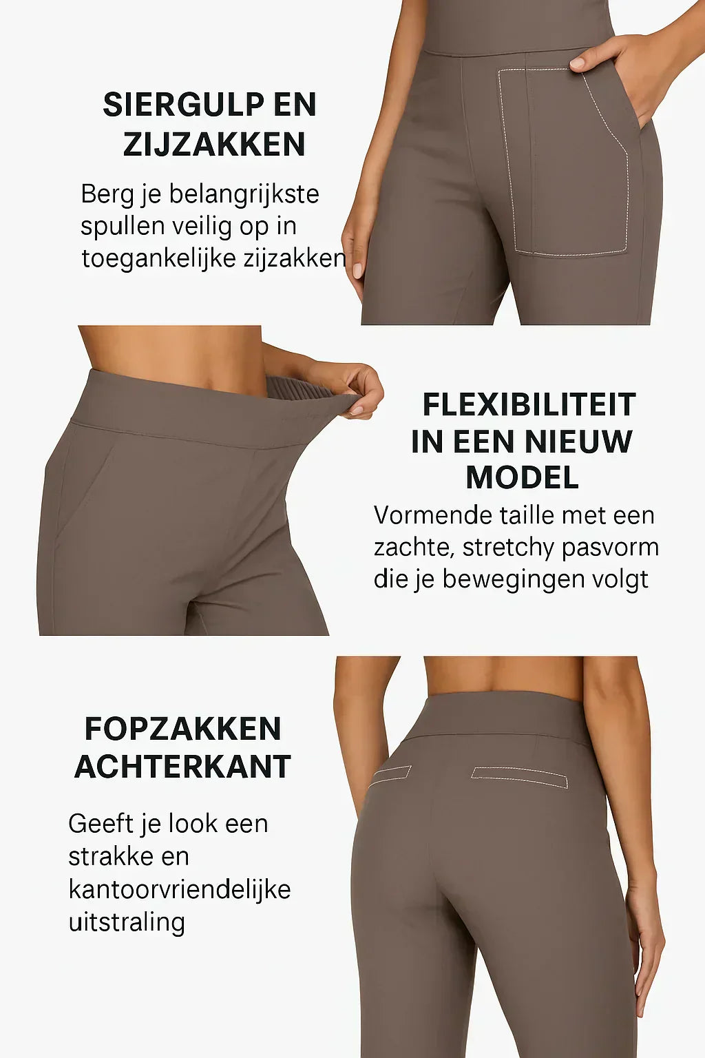 Maas & Mode® | Comfortabele dames stretch broek