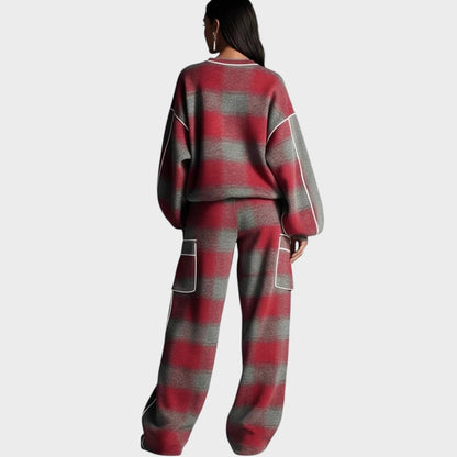 Maas & Mode® | Jersey- en Broekset met ultiem comfort en flatterende look voor dagelijks en reizen