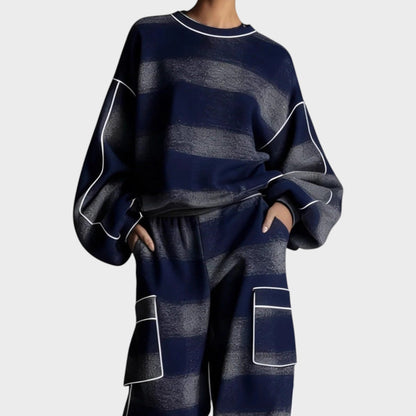 Maas & Mode® | Jersey- en Broekset met ultiem comfort en flatterende look voor dagelijks en reizen