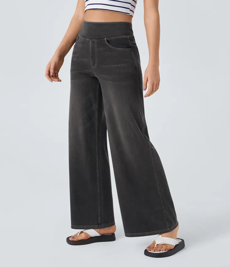Maas & Mode | Comfortabele jeans met hoge taille