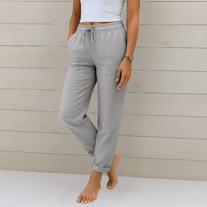 Maas & Mode® | Comfortabele linnen zomerbroek