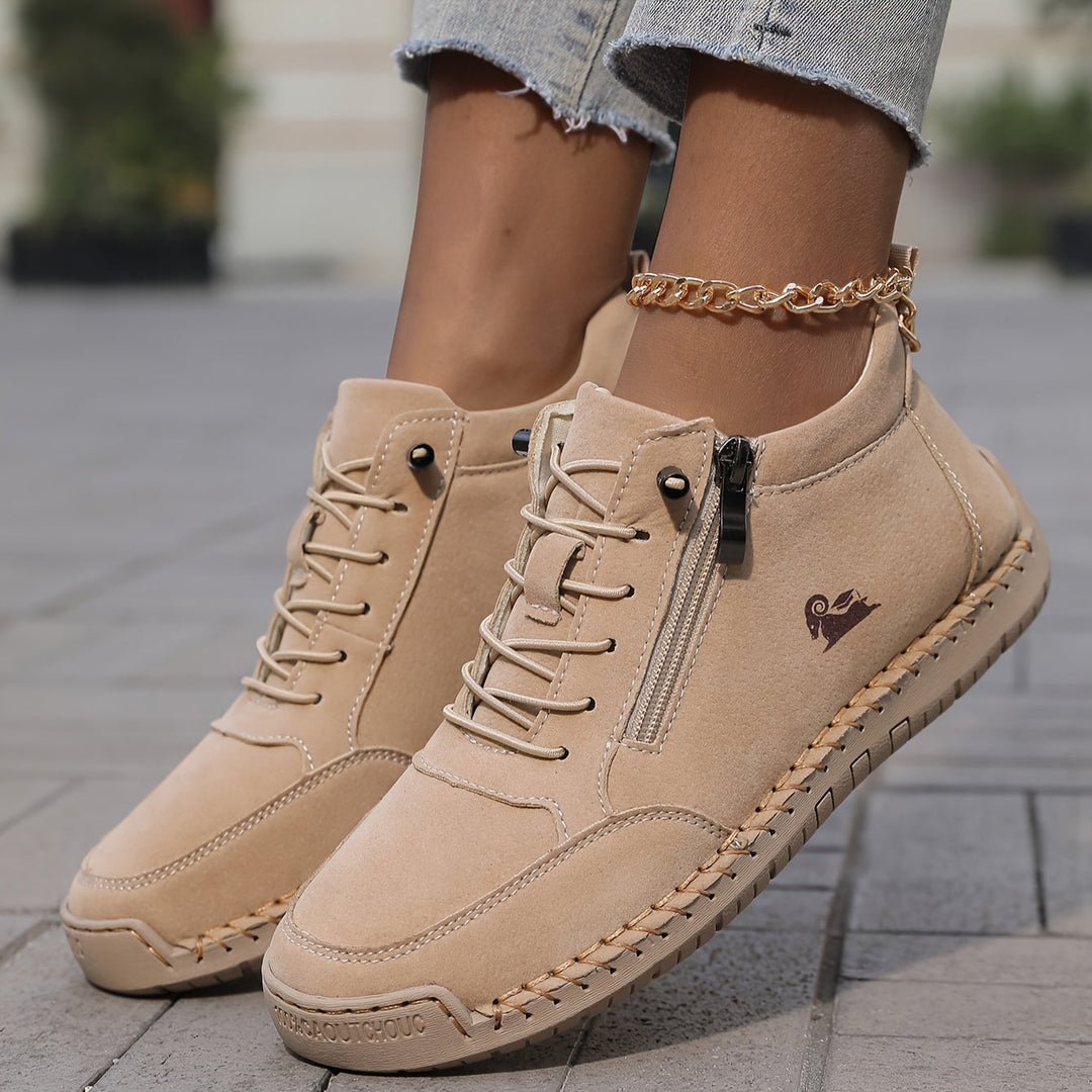 Maas & Mode | Heren Comfortsneaker met rits en brede pasvorm