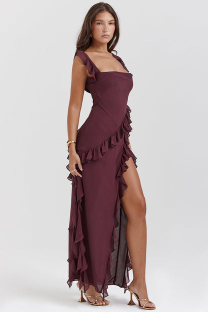Maas & Mode® | Stralende Jurk met Ruffles