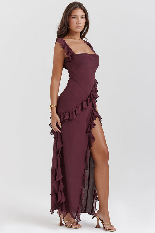 Maas & Mode® | Stralende Jurk met Ruffles