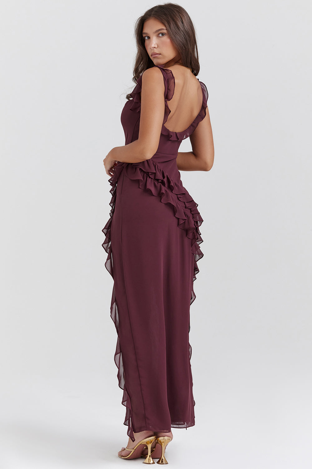 Maas & Mode® | Stralende Jurk met Ruffles