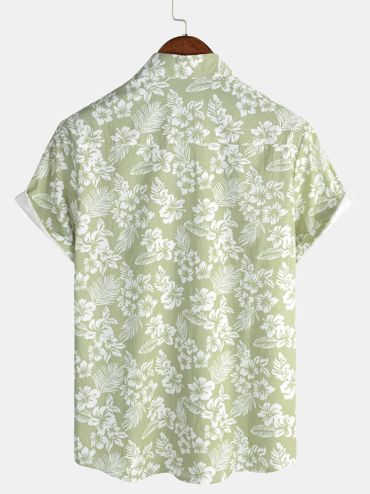 Maas & Mode® | Hawaïblouse met korte mouwen en bloemenpatroon