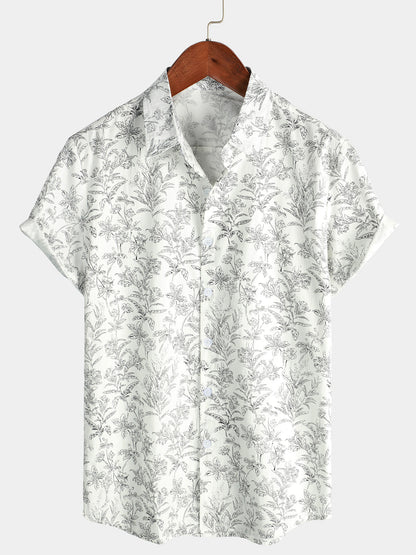 Maas & Mode® | Katoenen Hawaii Overhemd met Korte Mouwen