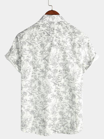 Maas & Mode® | Katoenen Hawaii Overhemd met Korte Mouwen