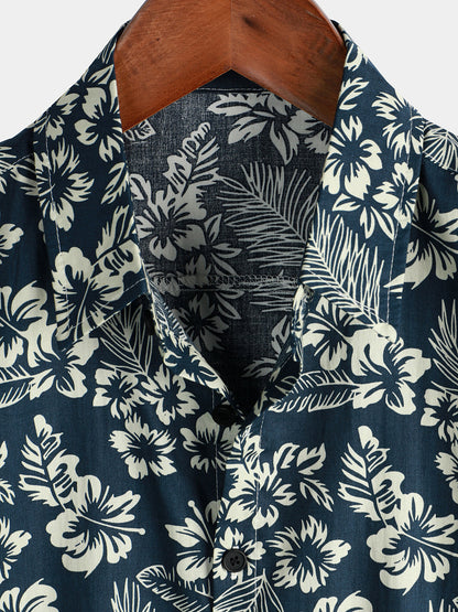 Maas & Mode® | Katoenen Hawaii Overhemd met Korte Mouwen