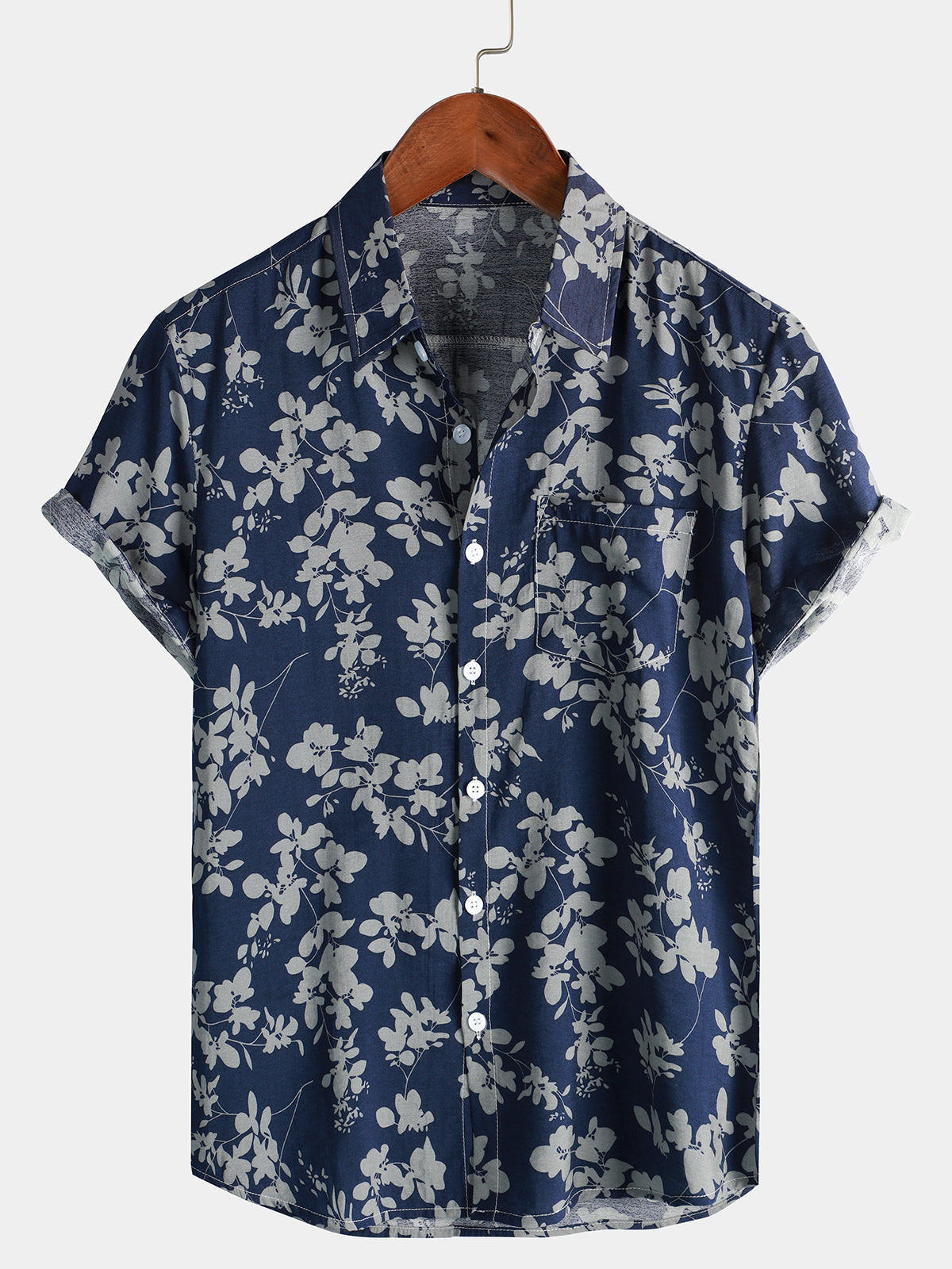Maas & Mode® | Katoenen Hawaii Overhemd met Korte Mouwen