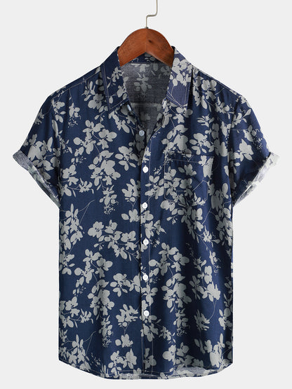 Maas & Mode® | Katoenen Hawaii Overhemd met Korte Mouwen