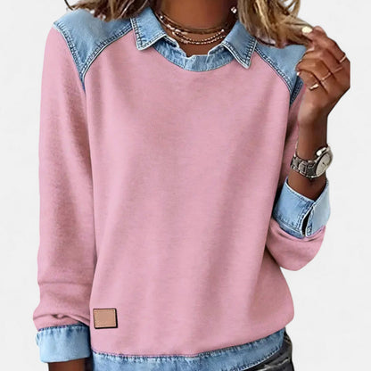 Maas & Mode® | Trendy Lange Mouwen Damestrui