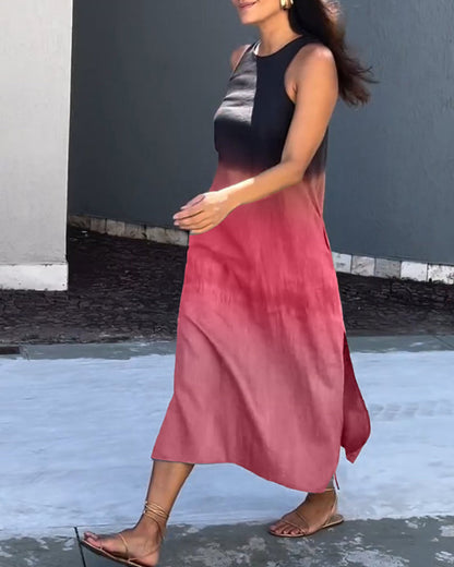 Maas & Mode® | Modieuze Mouwloze Jurk
