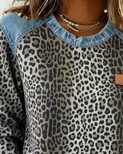 Maas & Mode® | Elegante zachte luipaard trui