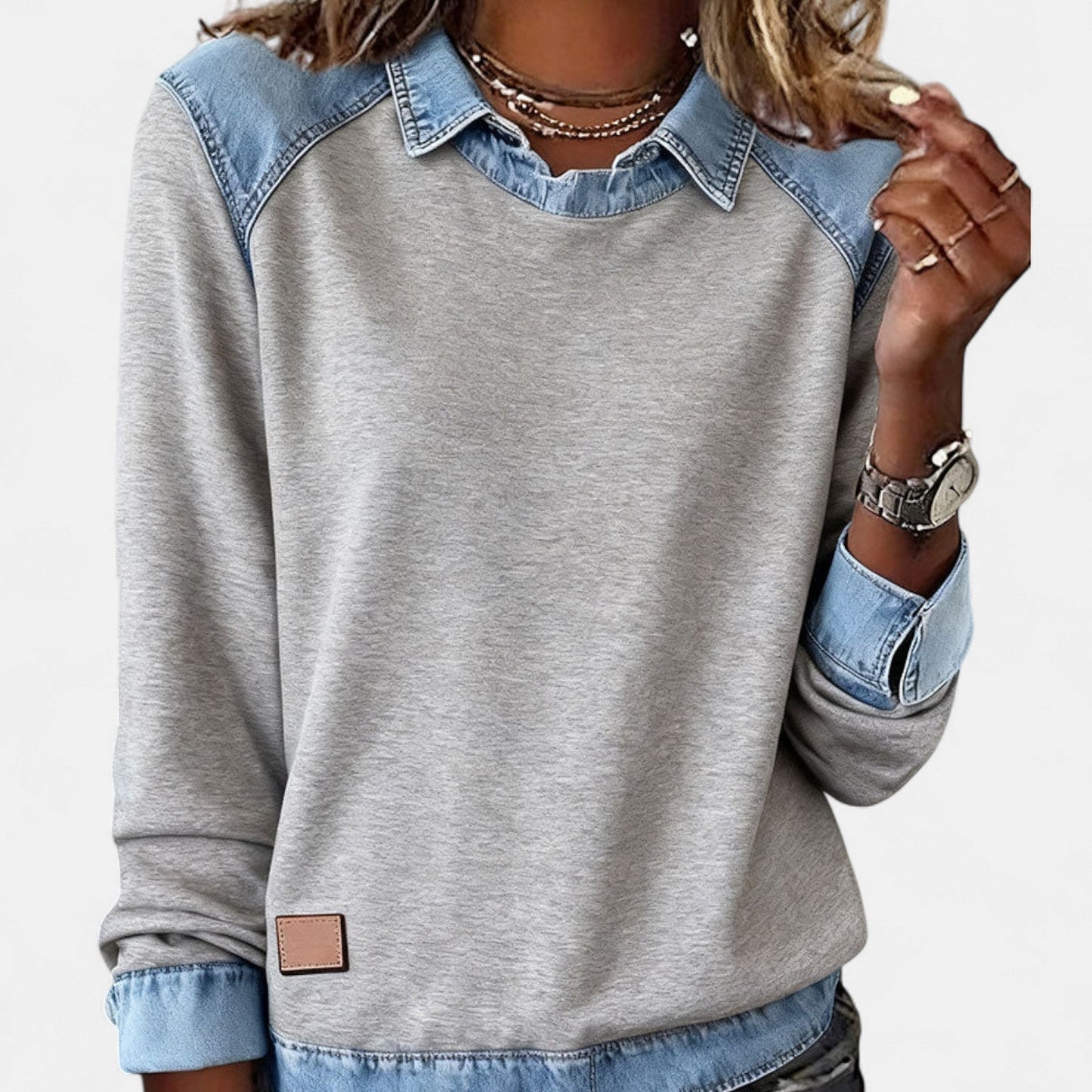Maas & Mode® | Trendy Lange Mouwen Damestrui