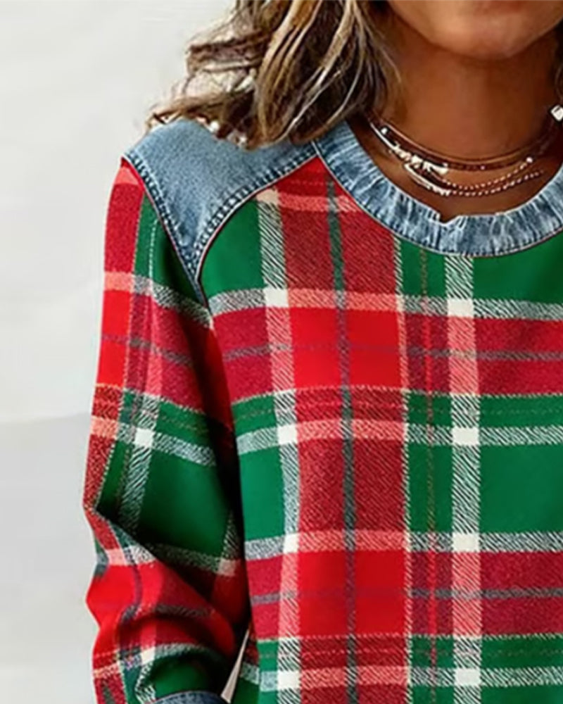 Maas & Mode | Stijlvolle geruite trui