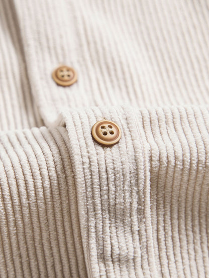 Maas & Mode® | Overhemd met Knopen en Korte Mouwen
