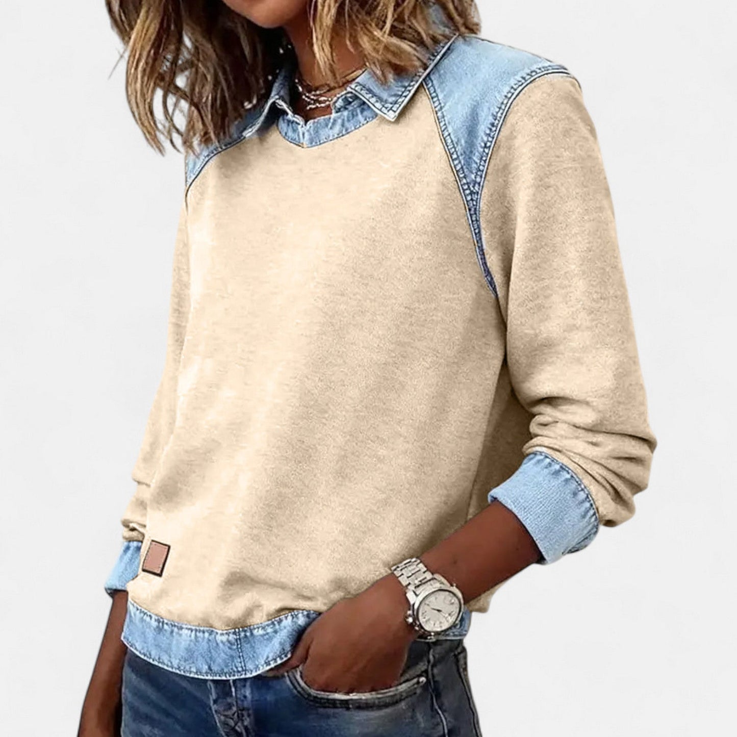 Maas & Mode® | Trendy Lange Mouwen Damestrui