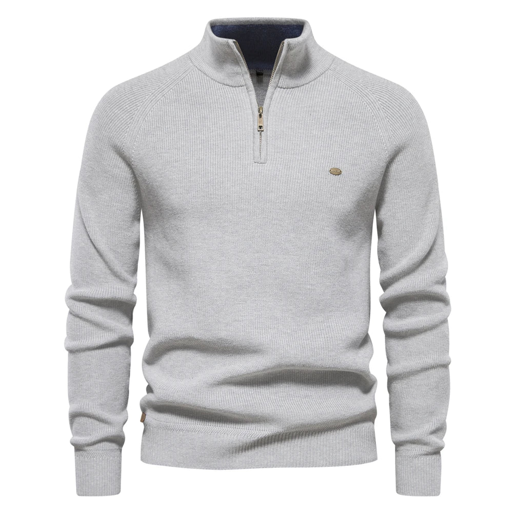 Maas & Mode® | Knitted Zip-Up Sweater