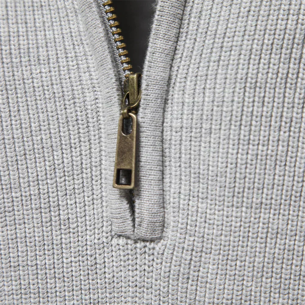 Maas & Mode | Knitted Zip-Up Sweater
