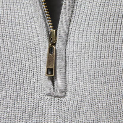 Maas & Mode® | Knitted Zip-Up Sweater