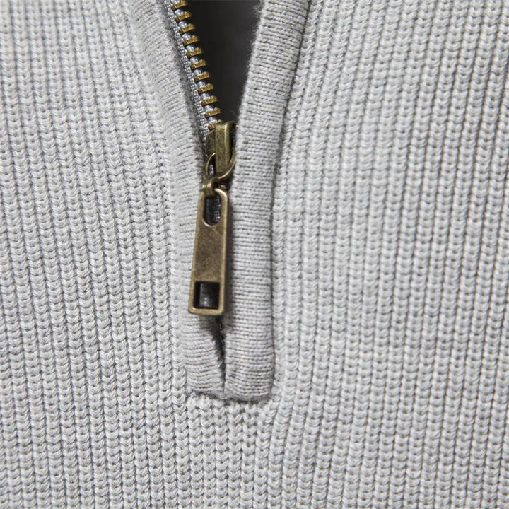 Maas & Mode | Knitted Zip-Up Sweater
