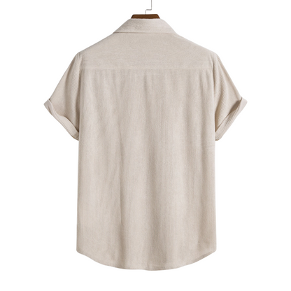 Maas & Mode® | Overhemd met Knopen en Korte Mouwen