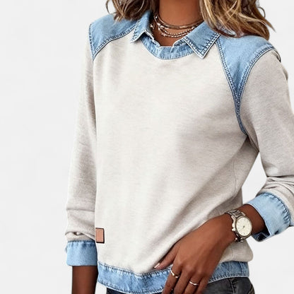 Maas & Mode® | Trendy Lange Mouwen Damestrui