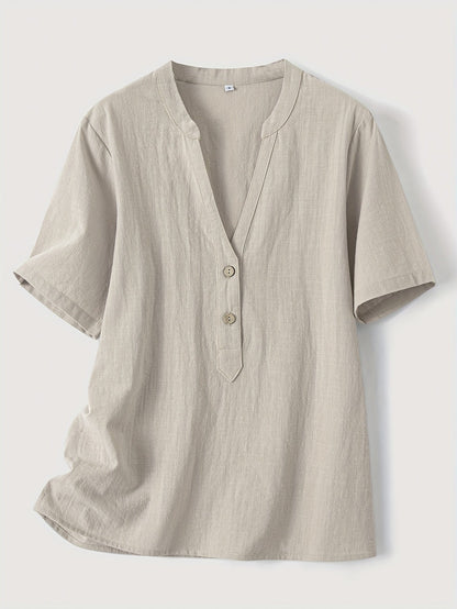 Maas & Mode® | Elegante V-Hals Blouse