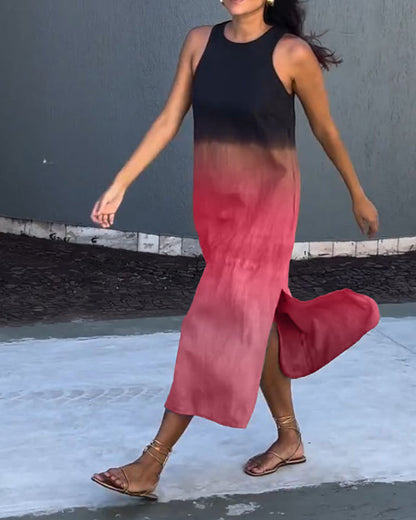 Maas & Mode® | Modieuze Mouwloze Jurk