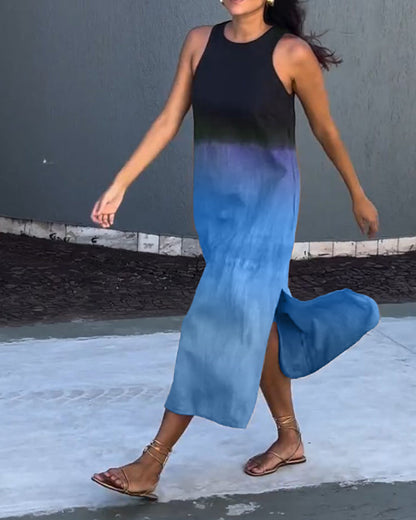 Maas & Mode® | Modieuze Mouwloze Jurk