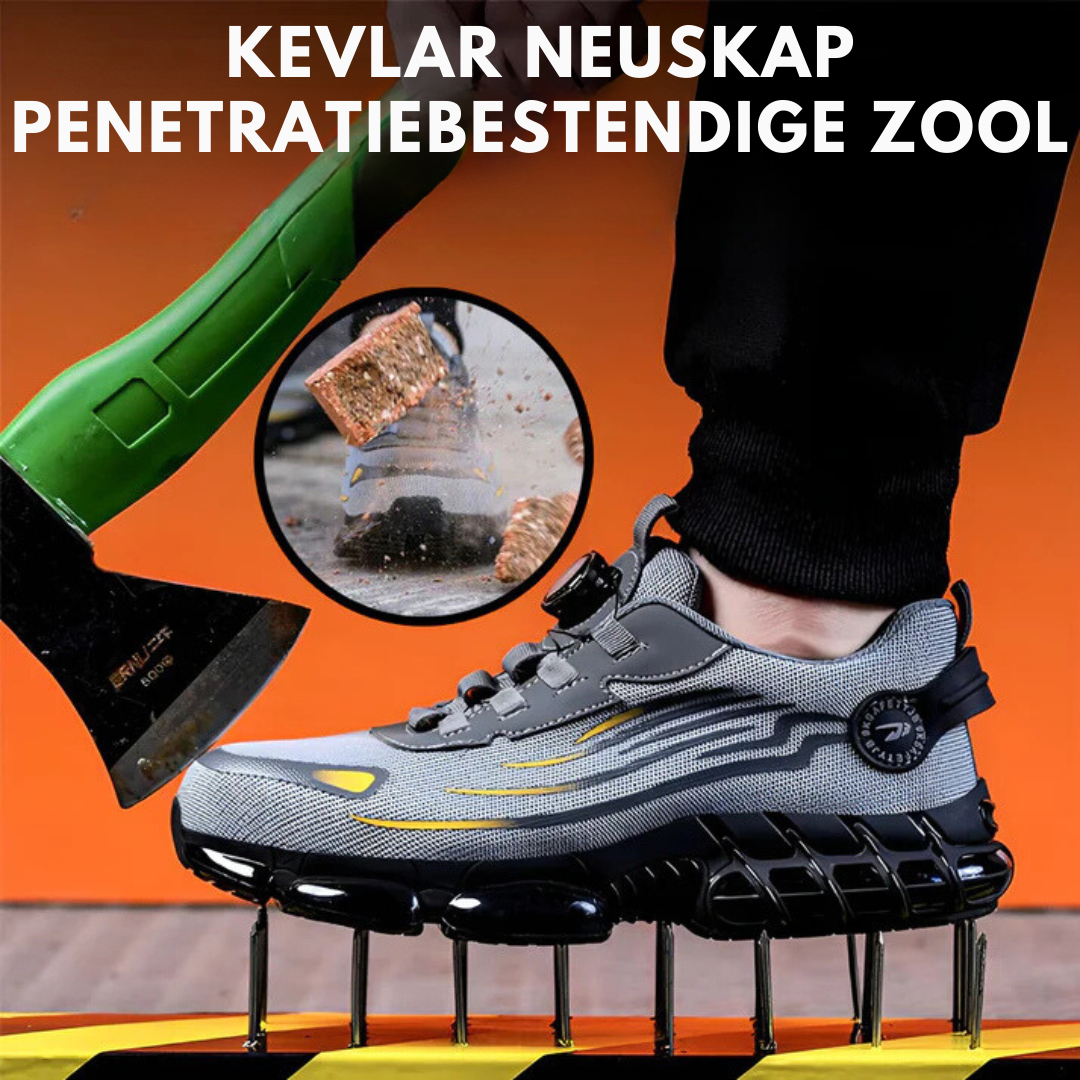 Maas & Mode® | Orthopedische S3 Veiligheids-Schoen | Anti-slip | Breed Voetbed
