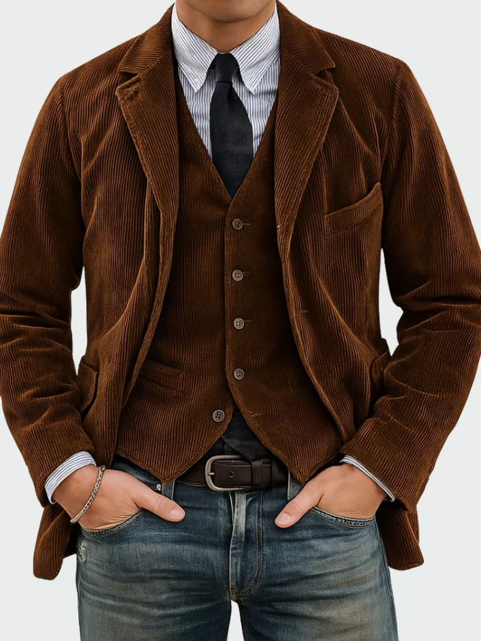Maas & Mode® | 2-Piece Set: Blazer and Vest