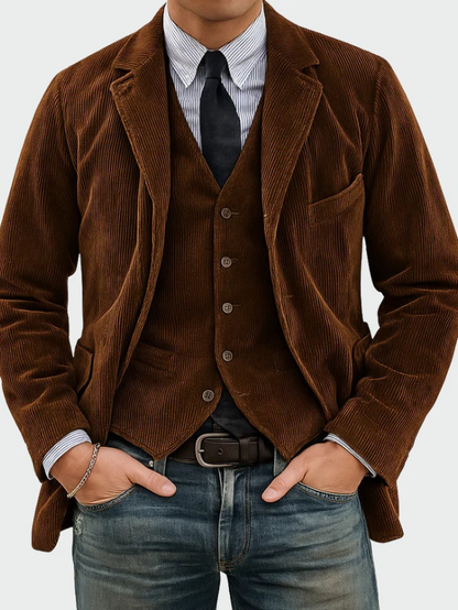 Maas & Mode® | 2-Piece Set: Blazer and Vest