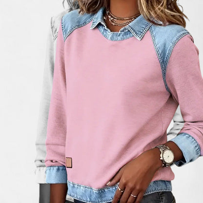 Maas & Mode® | Trendy Lange Mouwen Damestrui