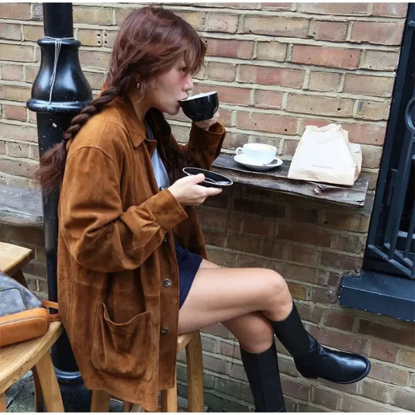 Maas & Mode | Suede Statement Coat