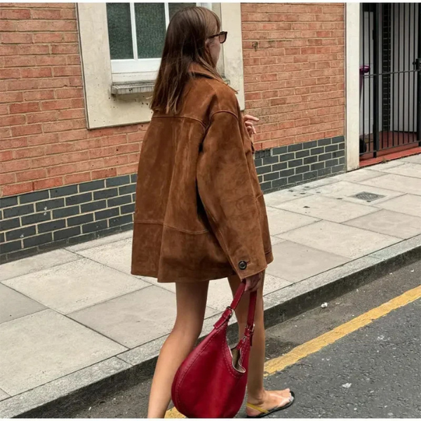 Maas & Mode | Suede Statement Coat