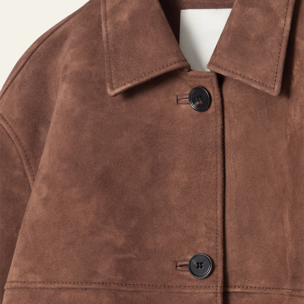 Maas & Mode® | Collared Suede Jacket