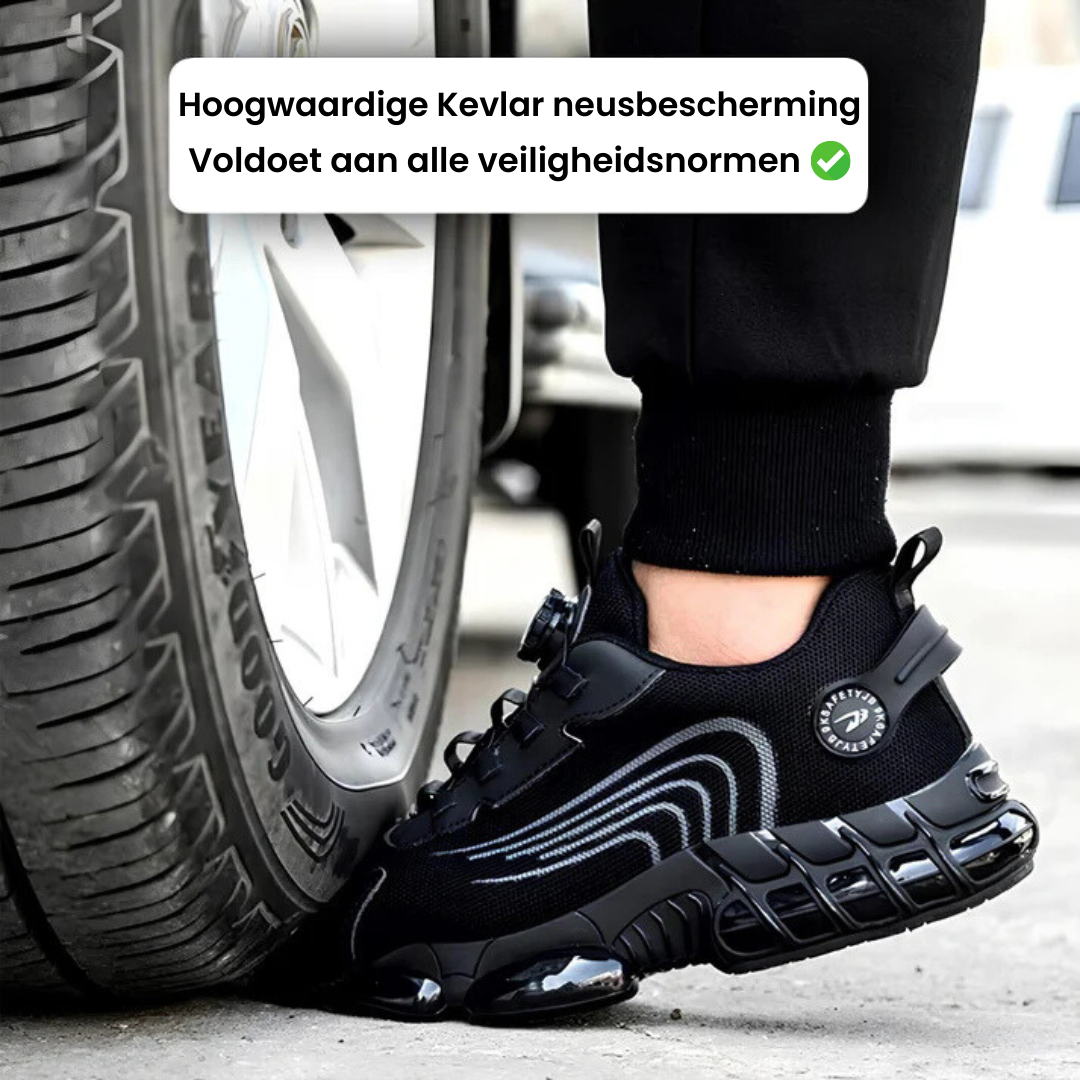Maas & Mode® | Orthopedische S3 Veiligheids-Schoen | Anti-slip | Breed Voetbed