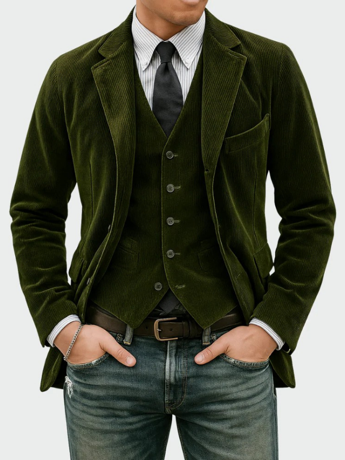 Maas & Mode® | 2-Piece Set: Blazer and Vest
