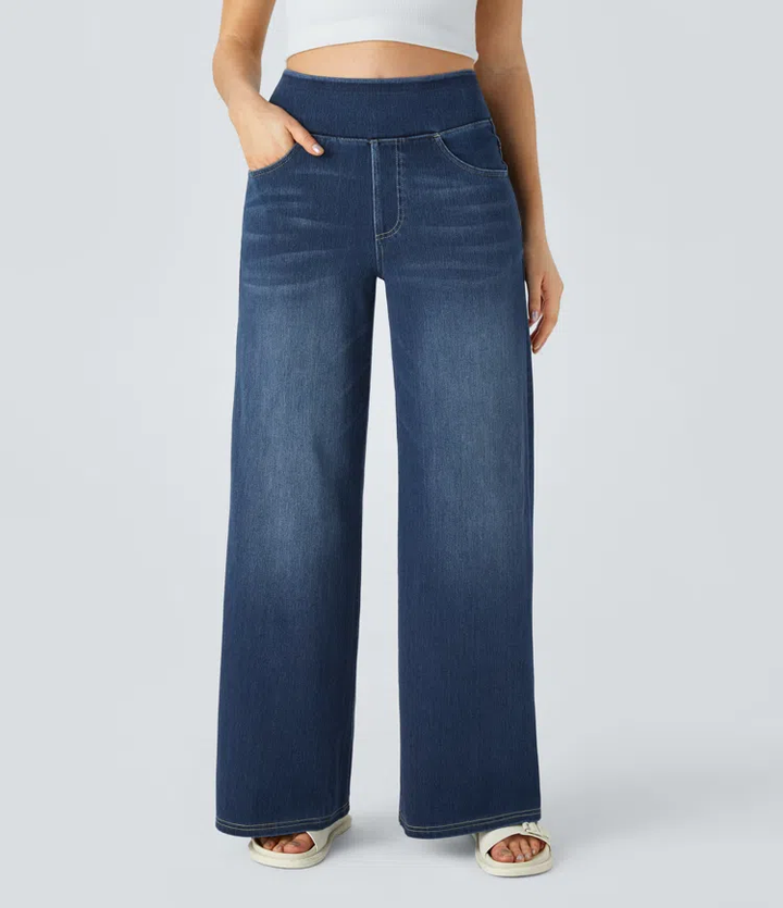 Maas & Mode | Comfortabele jeans met hoge taille
