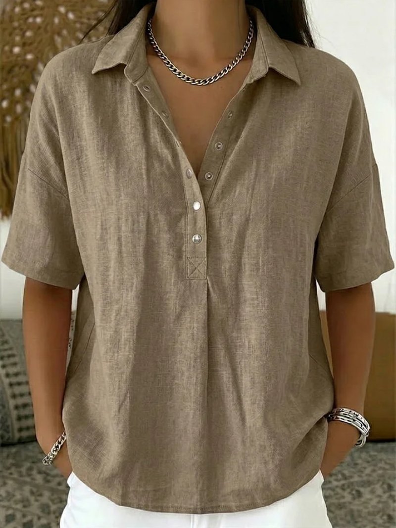 Maas & Mode® | Blouse met kraag