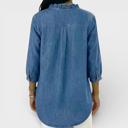 Maas & Mode® | Elegante blouse met ruffles