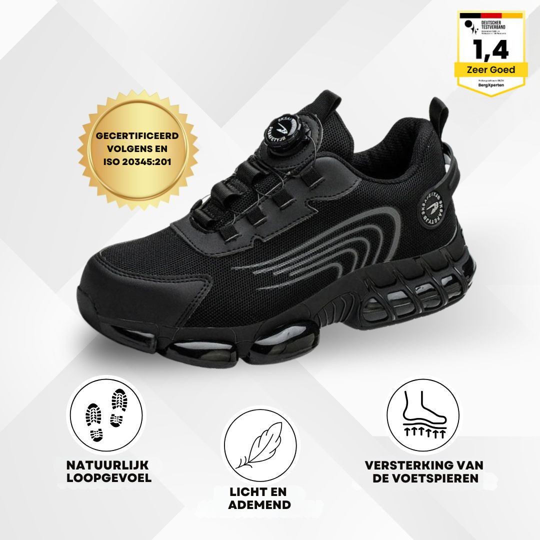 Maas & Mode® | Orthopedische S3 Veiligheids-Schoen | Anti-slip | Breed Voetbed