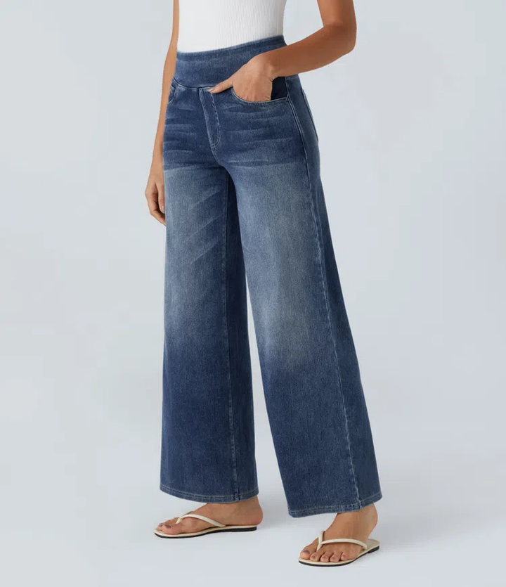 Maas & Mode | Comfortabele jeans met hoge taille